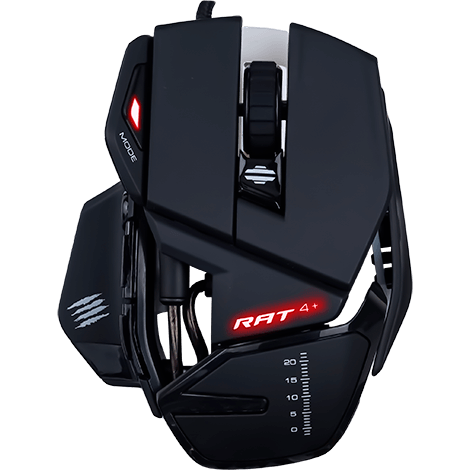 Мышь Mad Catz R.A.T.4+ Black - MR03MCINBL000-0