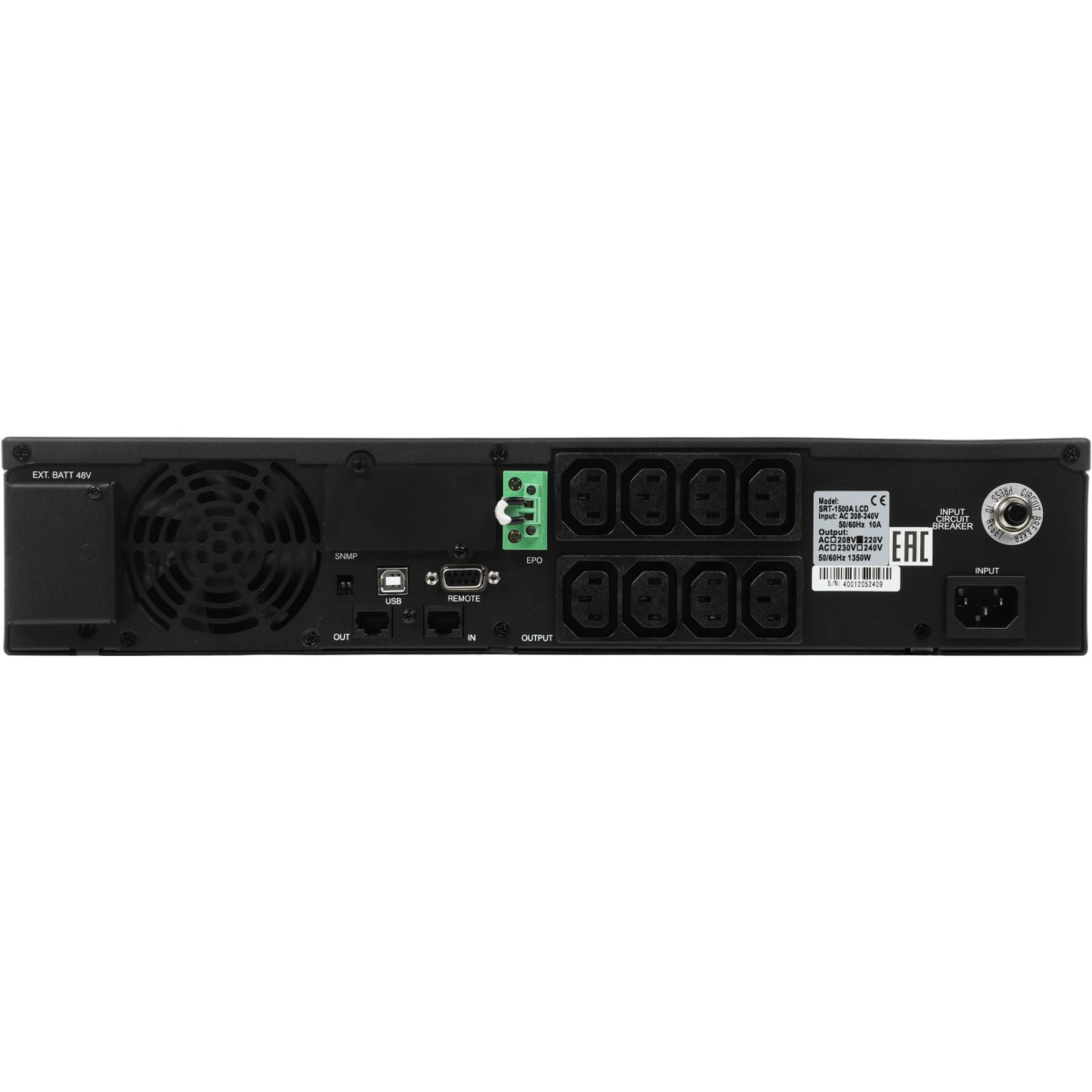 ИБП Powercom Smart King SRT-1500A LCD - фото 4