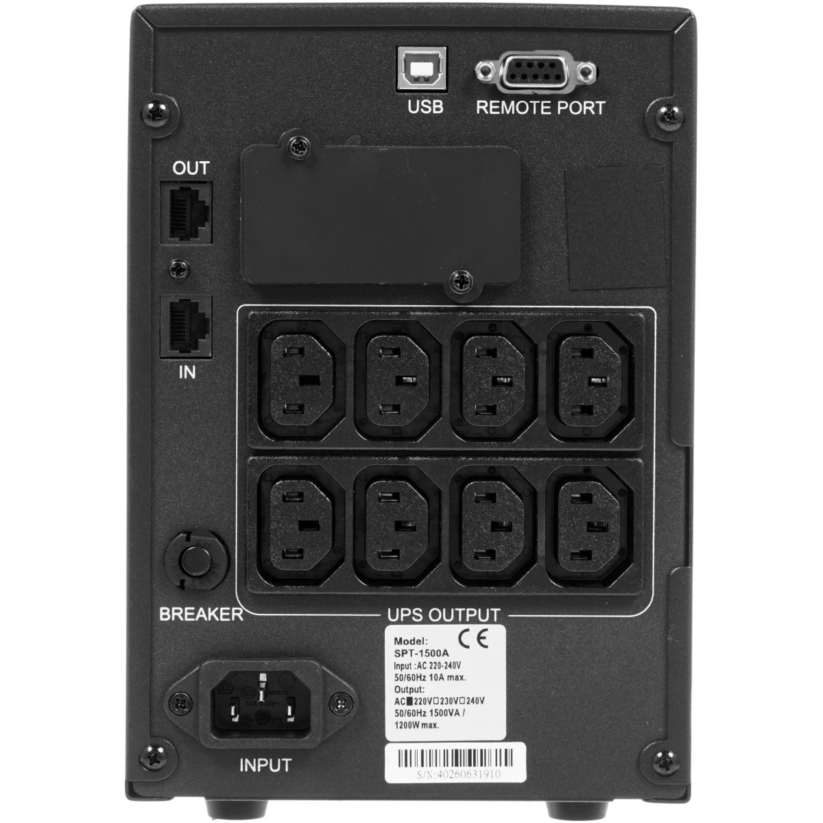 ИБП Powercom Smart King Pro+ SPT-1500-II LCD (1152565) - фото 4