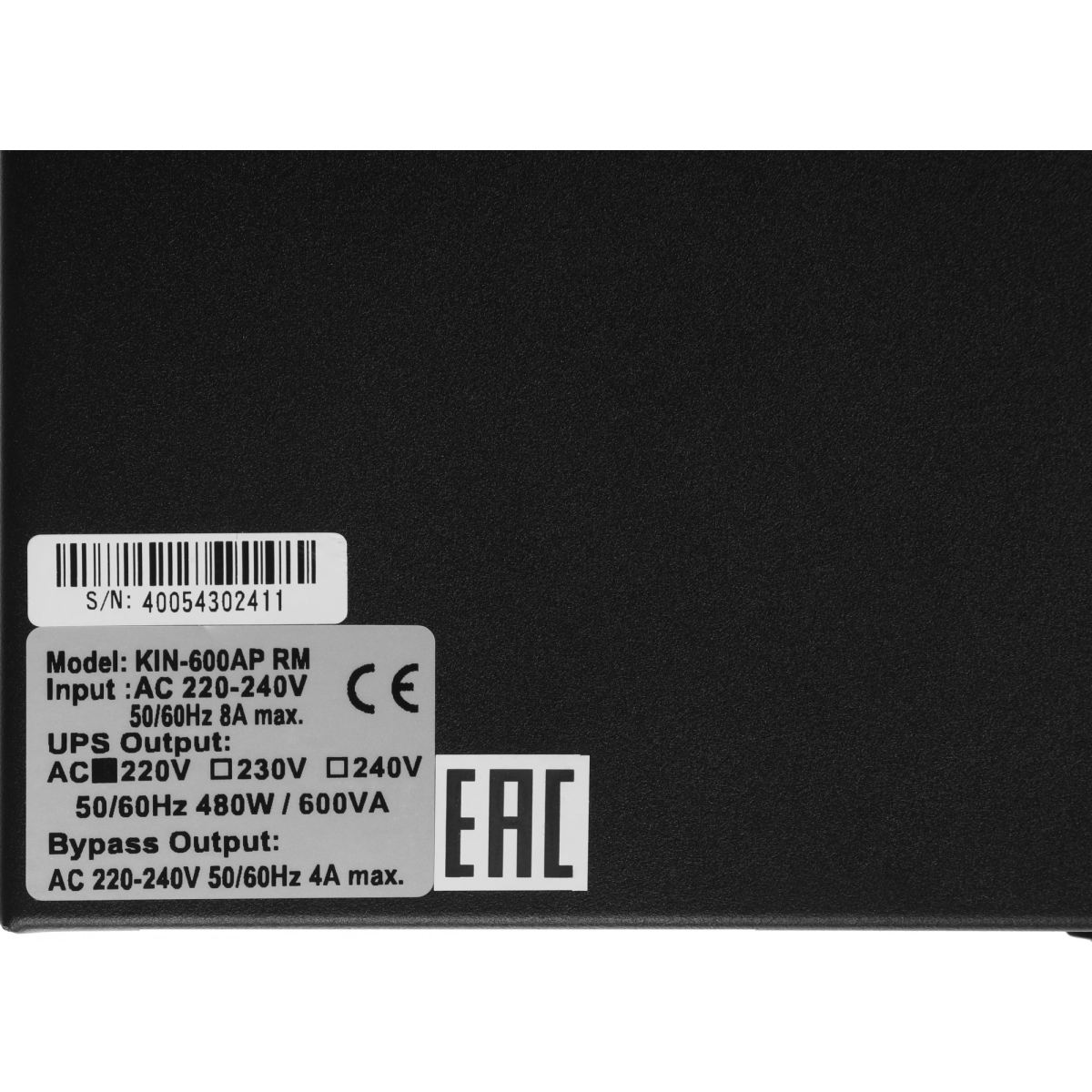 ИБП Powercom King Pro RM KIN-600AP RM (1U) - фото 4
