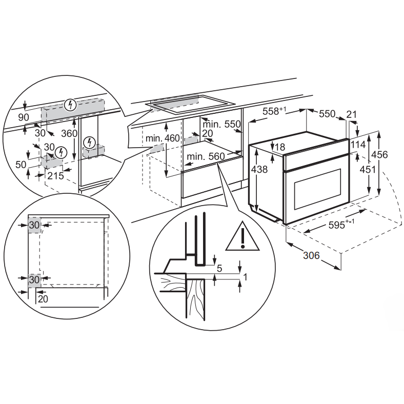 Встраиваемая микроволновая печь Electrolux LVM8E08Z - фото 4