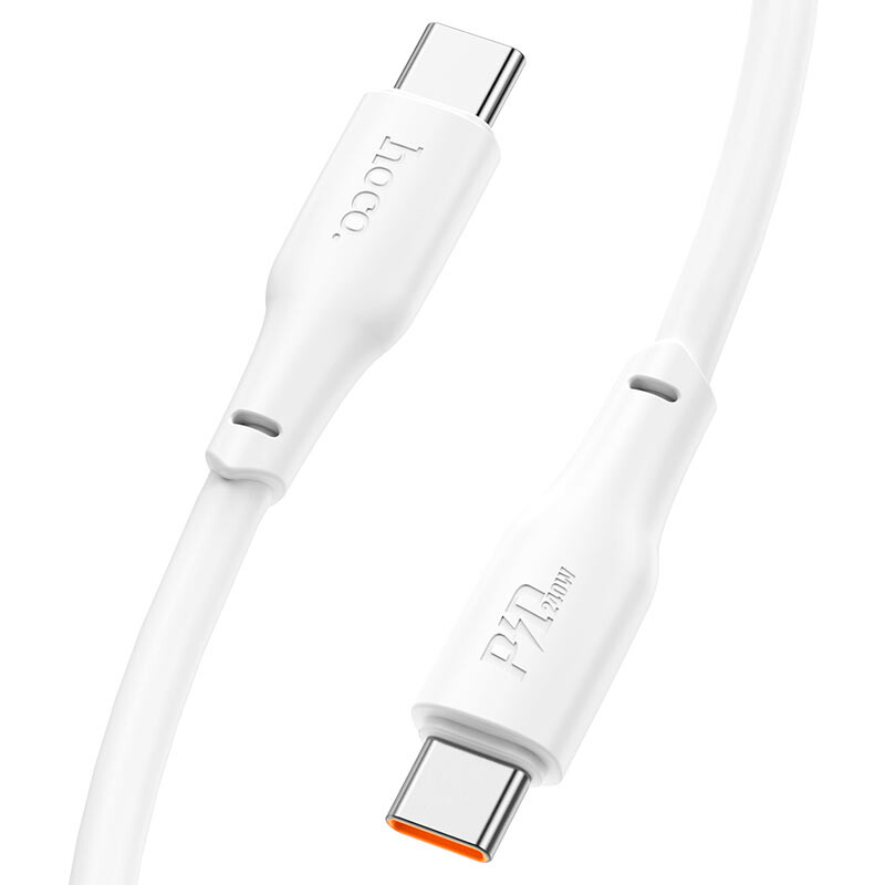 Кабель USB Type-C - USB Type-C, 1м, HOCO X93 Force White (HC-90736) - 6931474790736 - фото 3