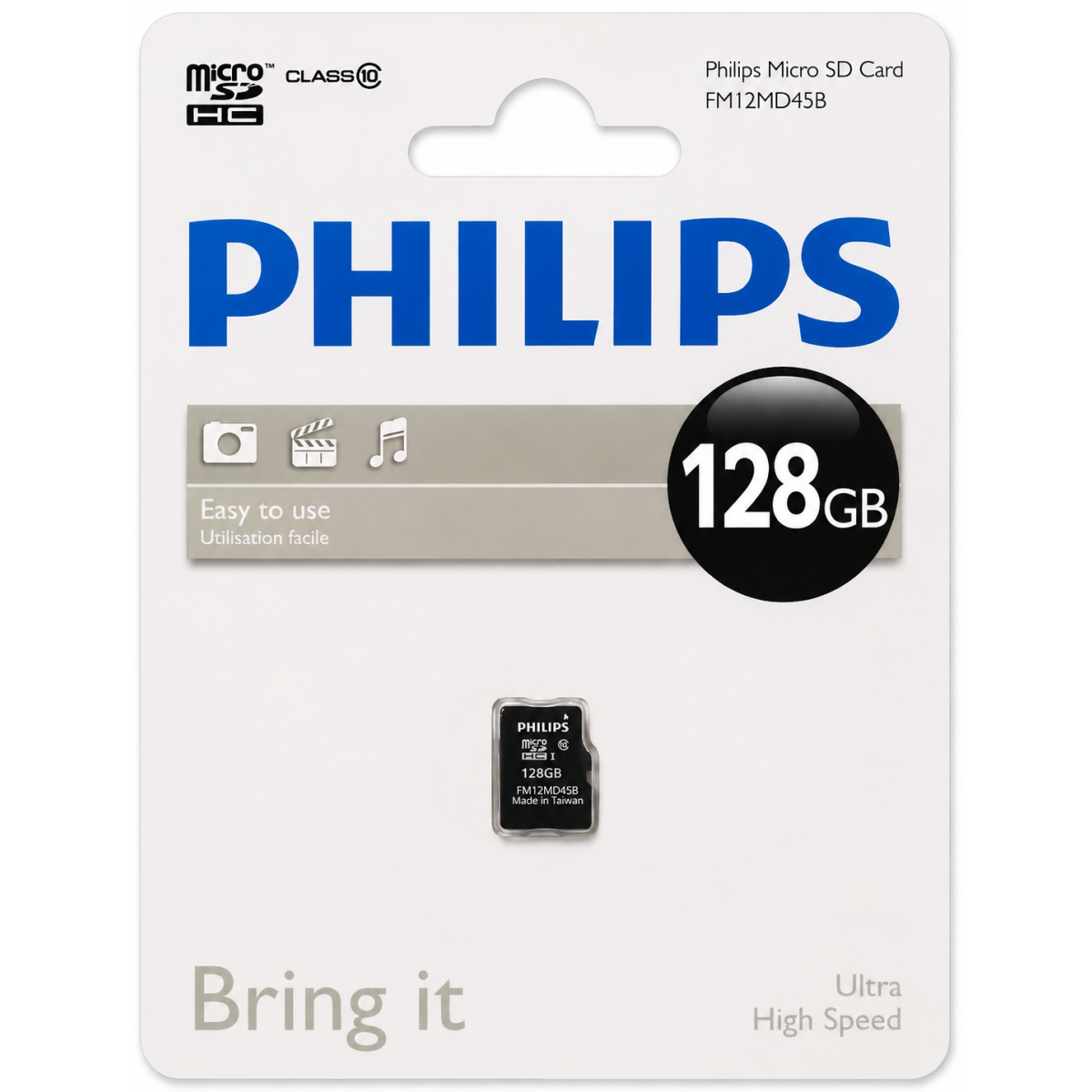 Карта памяти 128GB MicroSD Philips (FM12MD45B/97)