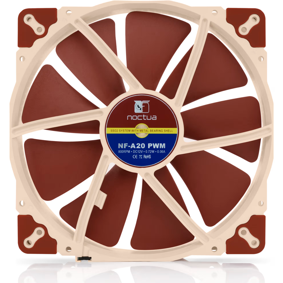 Вентилятор для корпуса Noctua NF-A20 PWM - NF-A20-PWM - фото 3