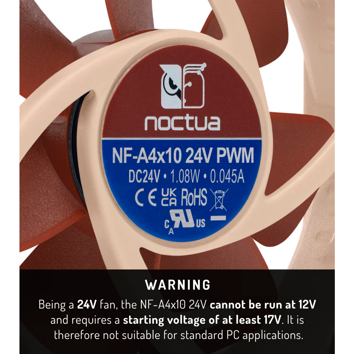 Вентилятор для корпуса Noctua NF-A4x10 24V PWM - фото 6