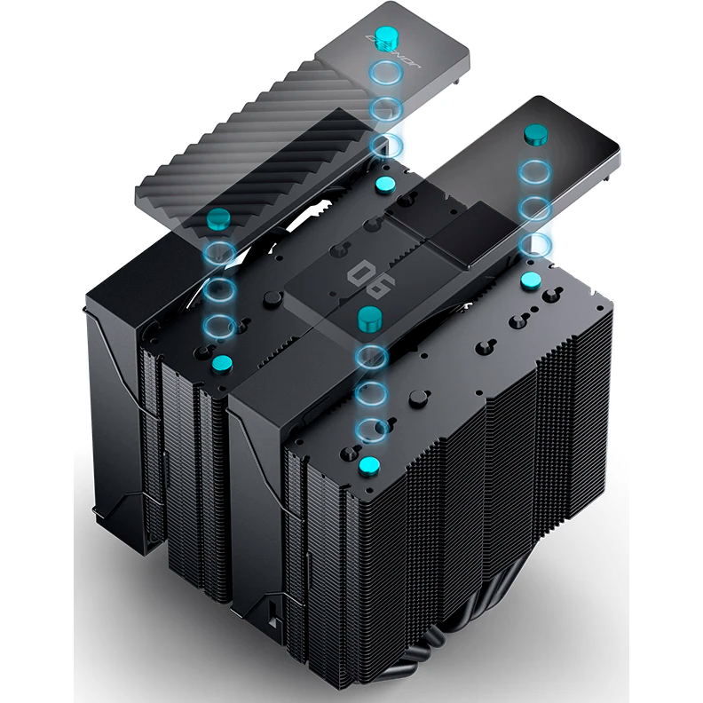 Кулер Jonsbo CC90 Black - фото 4