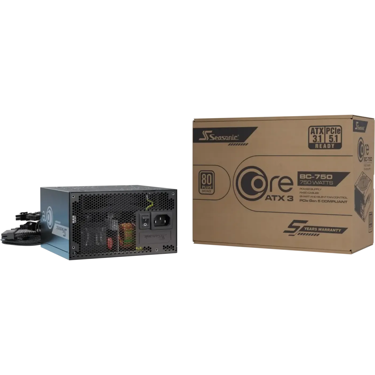 Блок питания 750W Seasonic Core BC-750 ATX 3.1 - SRP-CBC751-A5A51JF - фото 10