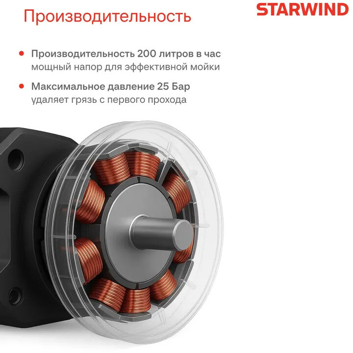 Мойка высокого давления Starwind SBW-25.20-0.0B - фото 14