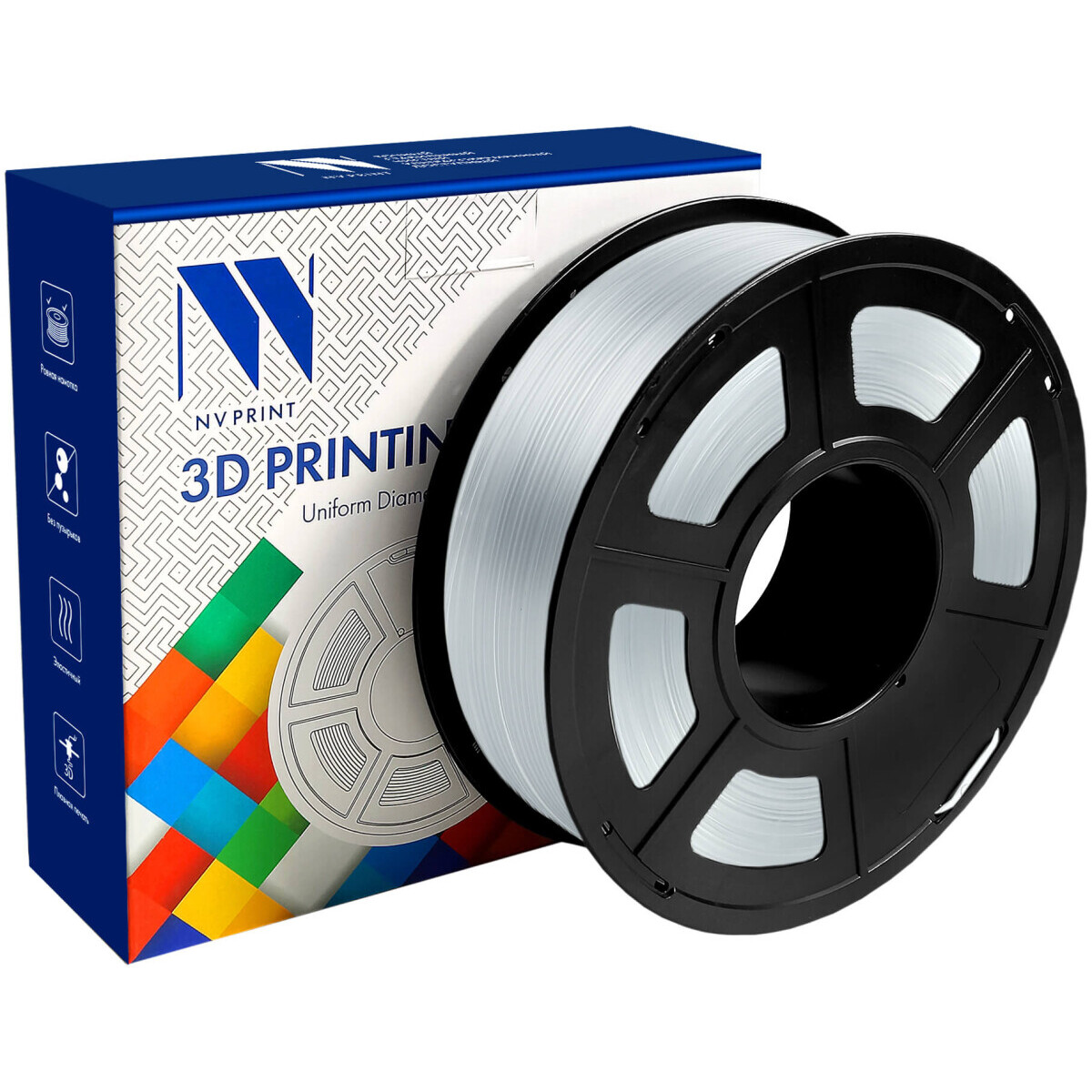 Пластик для 3D принтера NV Print NV-3D-PC-COLORLESS