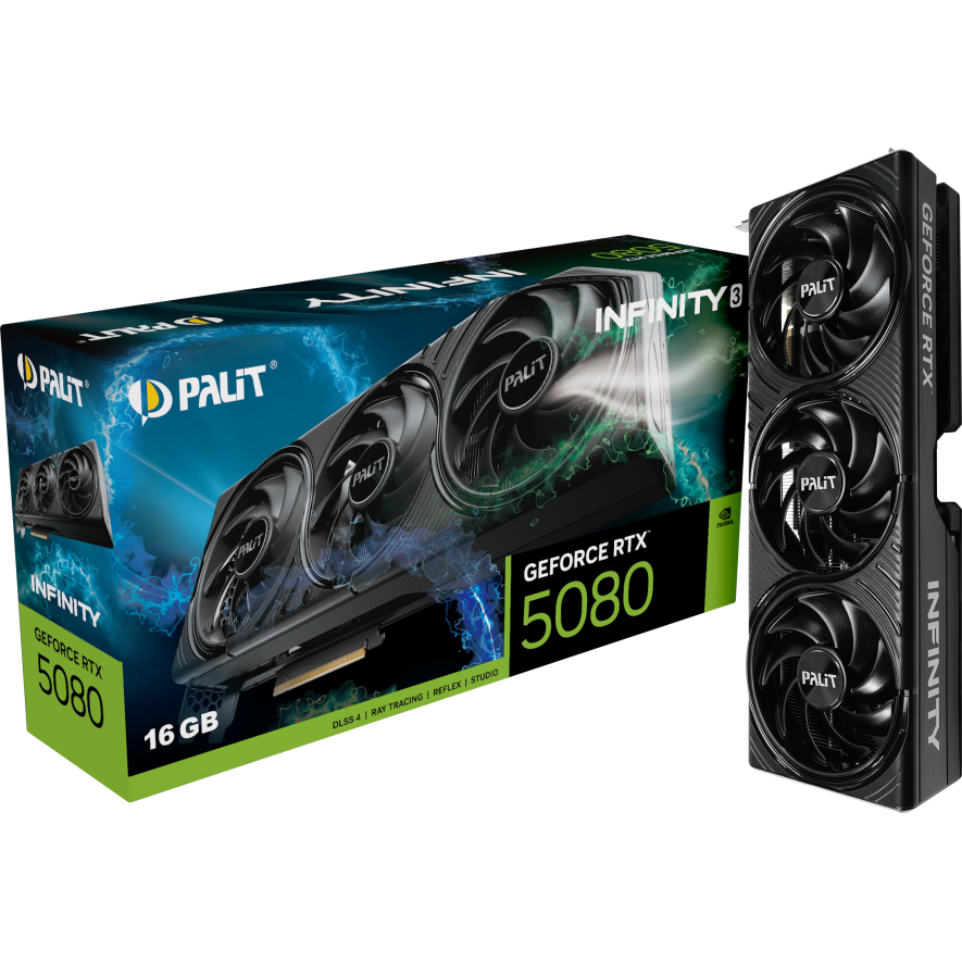 Видеокарта NVIDIA GeForce RTX 5080 Palit Infinity 3 16GB (NE75080019T2-GB2035S) - фото 11