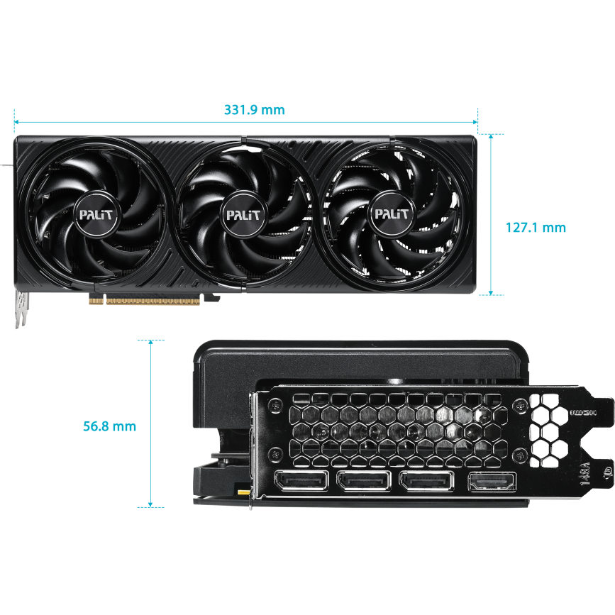 Видеокарта NVIDIA GeForce RTX 5080 Palit Infinity 3 OC 16GB (NE75080U19T2-GB2035S) - фото 8