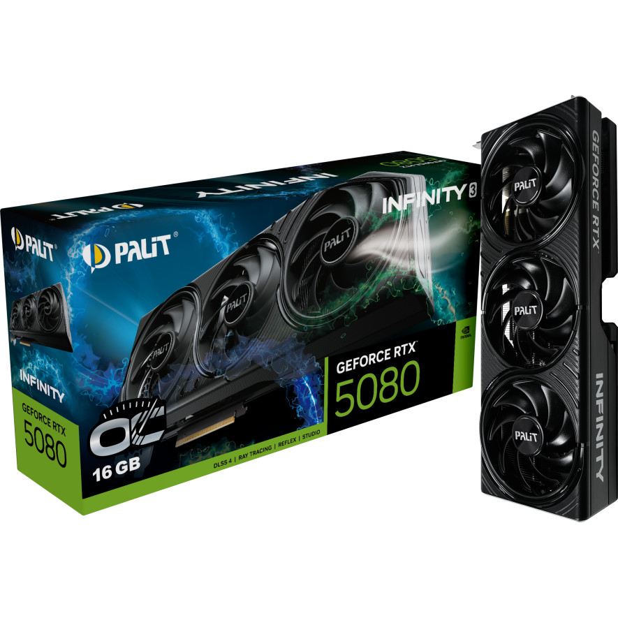 Видеокарта NVIDIA GeForce RTX 5080 Palit Infinity 3 OC 16GB (NE75080U19T2-GB2035S) - фото 11