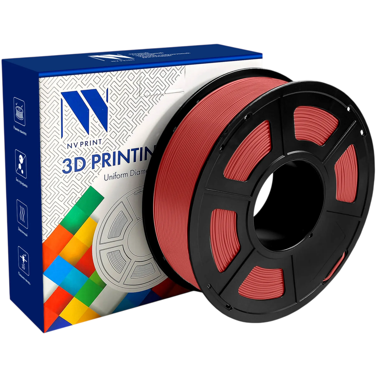 Пластик для 3D принтера NV Print NV-3D-PCL-RED