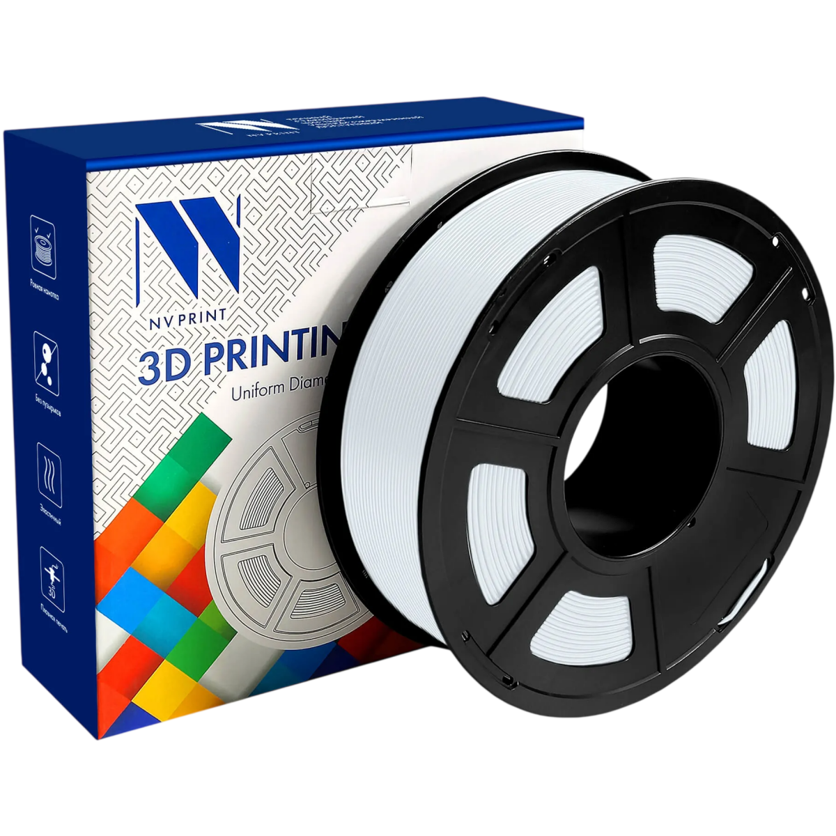 Пластик для 3D принтера NV Print NV-3D-PCL-WHITE