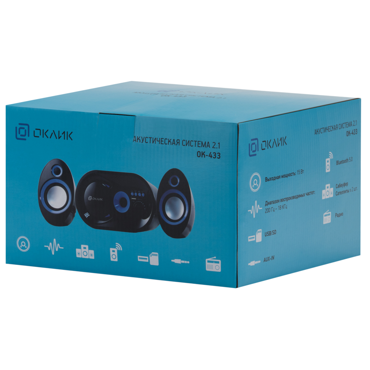 Колонки Oklick OK-433 Black - фото 8