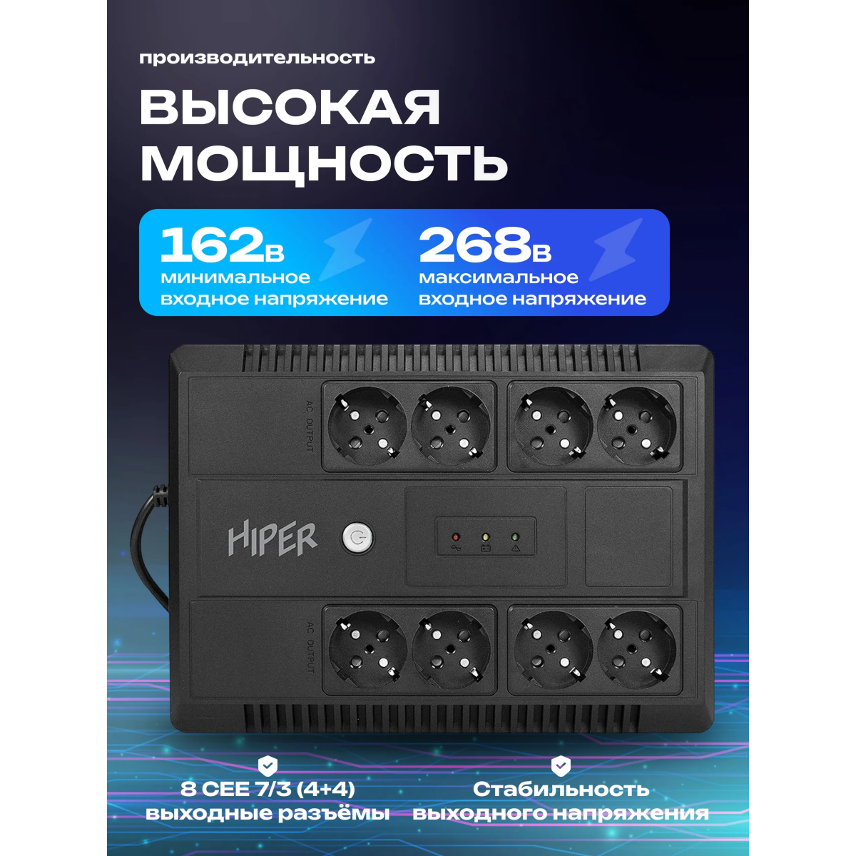 ИБП HIPER INLine LM-1000 - фото 3