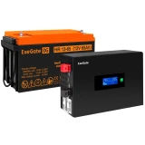 ИБП ExeGate IdealSine SR-1000.LCD.2SH + HR 12-65 (65Ач) (EX297413RUS)