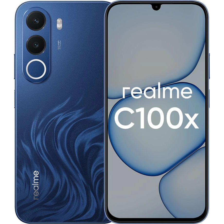 Смартфон Realme C100X 4/256GB Deepblue Tides (RMX5366) - 6941764494015