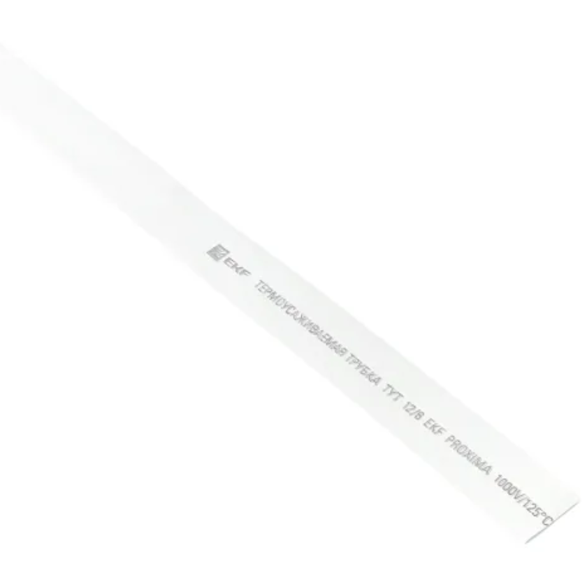 Термоусадочная трубка EKF tut-12-w-1m, 1м