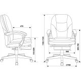 Офисное кресло Бюрократ T-9950MSG-F Fabric Black (T-9950MSG-F/FABR-B)