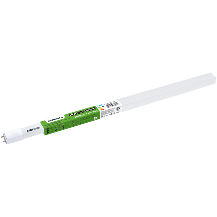 Светодиодная лампочка GENERICA LL-T8-20-230-40-G13-G (20 Вт, G13)