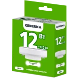 Светодиодная лампочка GENERICA LL-T80-12-230-40-GX53-G (12 Вт, GX53)