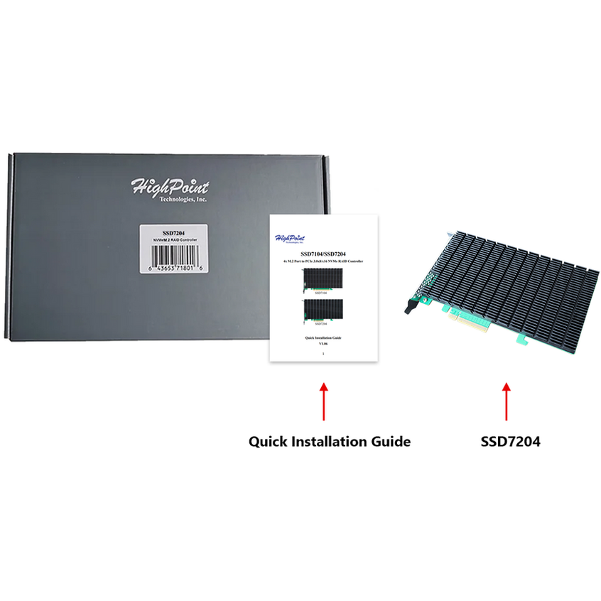 Плата расширения HighPoint SSD7204 - SSD7204-131R2C - фото 7