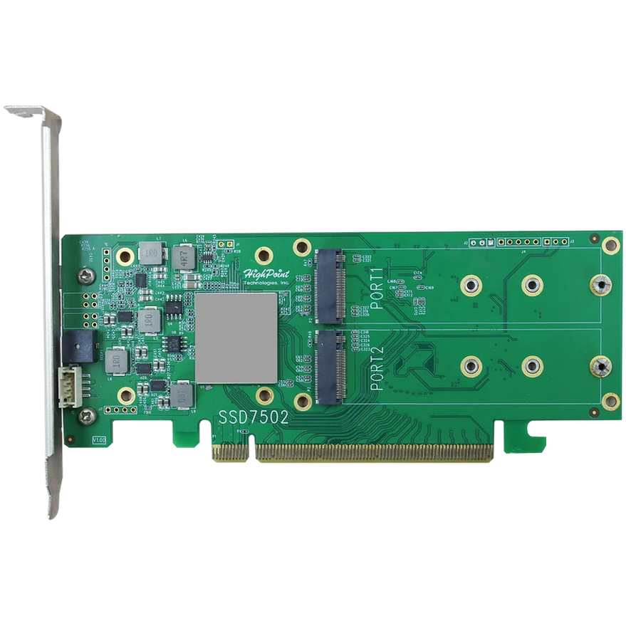 Плата расширения HighPoint SSD7502 - SSD7502-111R1C - фото 4