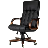 Офисное кресло Бюрократ T-9932 Walnut Black (T-9932WALNUT/ECO-B)