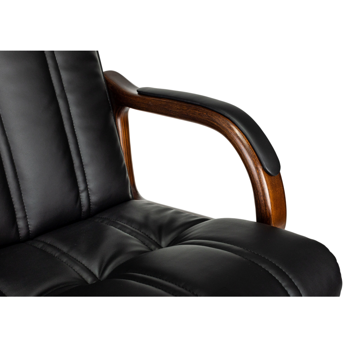 Офисное кресло Бюрократ T-9932 Walnut Eco Black - T-9932WALNUT/ECO-B - фото 6