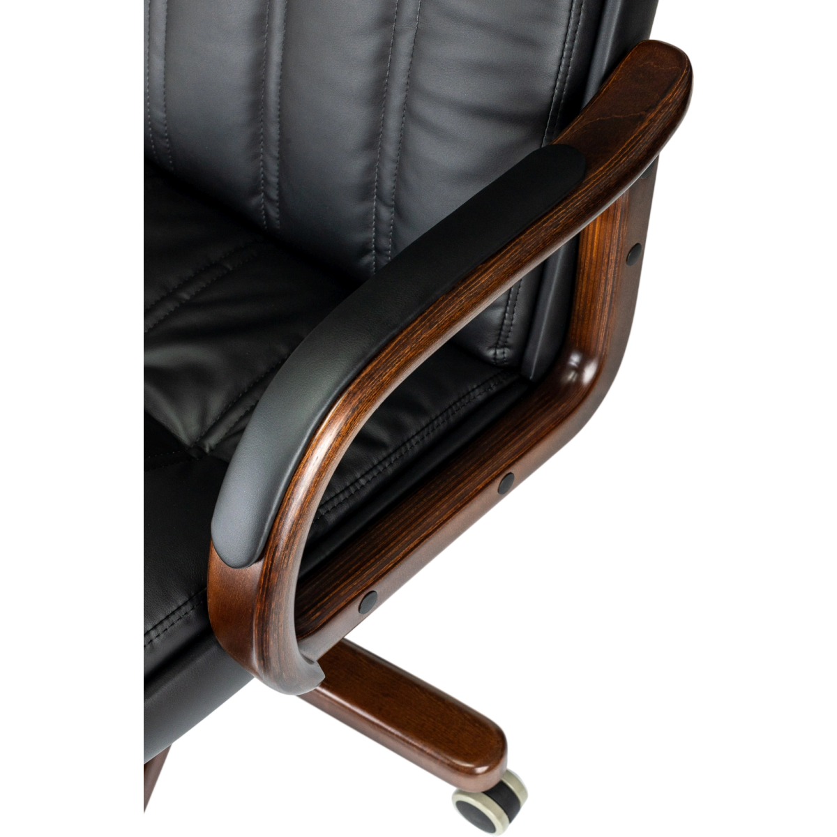 Офисное кресло Бюрократ T-9932 Walnut Eco Black - T-9932WALNUT/ECO-B - фото 7