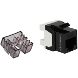 Вставка RJ-45 Lanmaster LAN-OK45U6/180N-BK