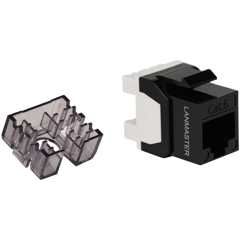 Вставка RJ-45 Lanmaster LAN-OK45U6/180N-BK