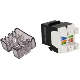 Вставка RJ-45 Lanmaster LAN-OK45U6/180N-BK
