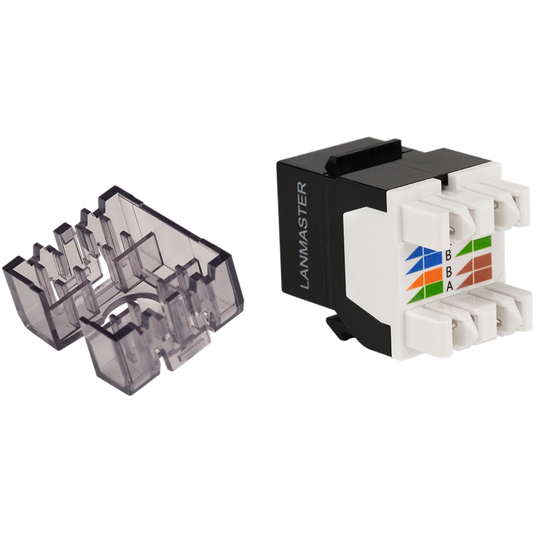Вставка RJ-45 Lanmaster LAN-OK45U6/180N-BK - фото 2