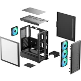 Корпус DeepCool CC550 4F Black (R-CC550BKANA4-G)