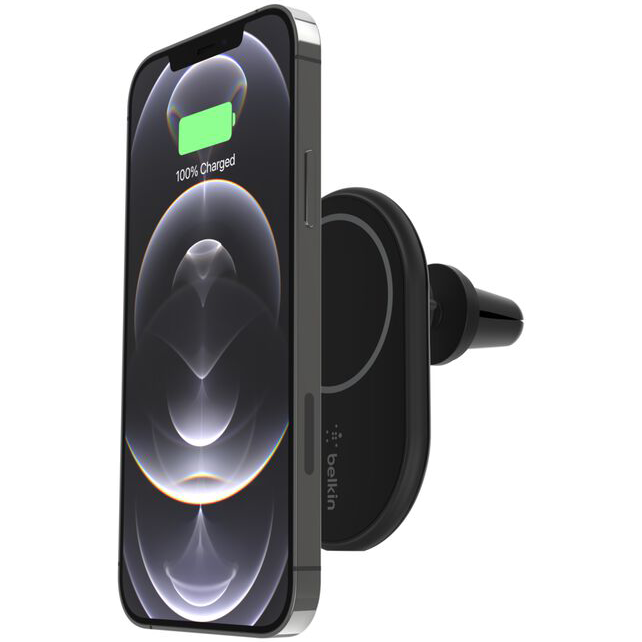 Автомобильный держатель Belkin BoostCharge Magnetic Wireless Car Charger 10W Black (WIC004btBK-NC) - WIC004btBK-NC		