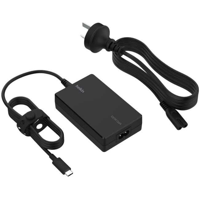Блок питания для ноутбука Belkin Connect USB-C Core GaN 100W Black - INC016glBK - фото 2
