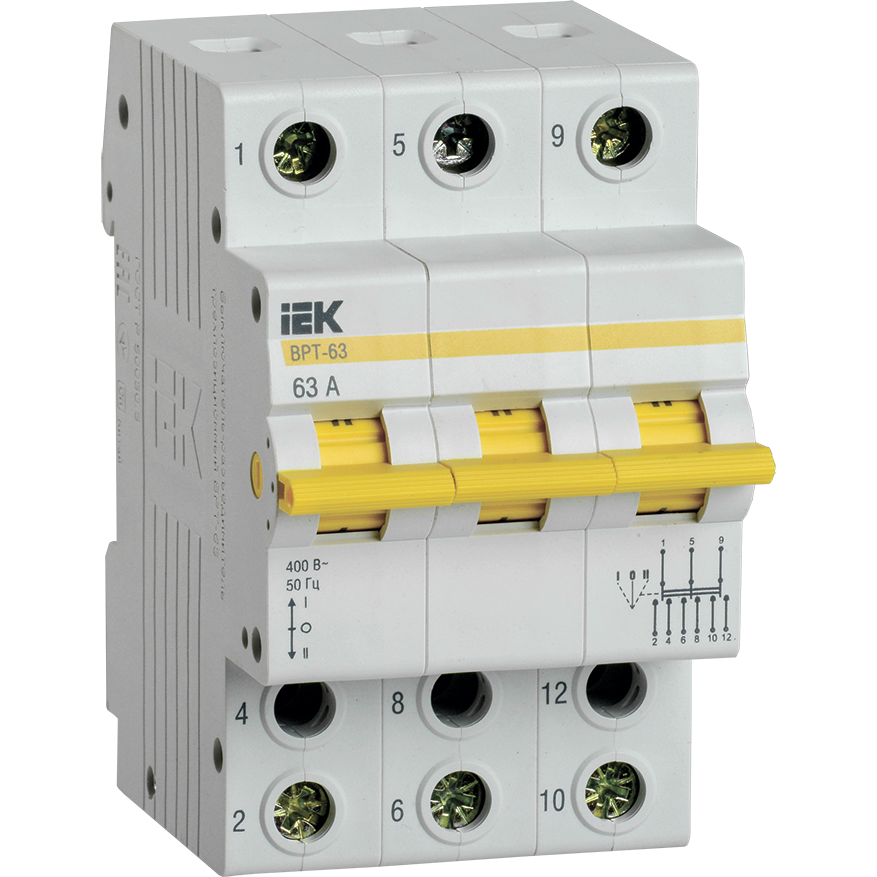 Выключатель-разъединитель IEK MPR10-3-063