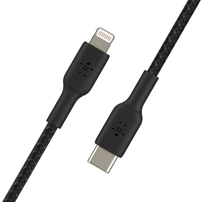 Кабель USB Type-C - Lightning, 1м, Belkin CAA004bt1MBK - фото 4