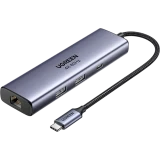 USB-концентратор UGREEN 6-in-1 USB-C Hub Gray (CM512) (75643)