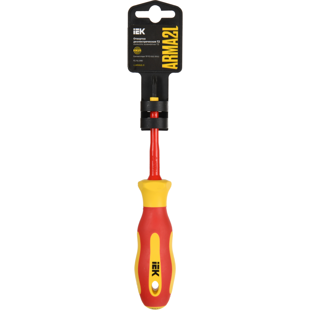 Отвёртка IEK Arma2l 5 PZ/SL1х80 Т2 - A2L5-SC30-T2-ZS-10-080 - фото 2