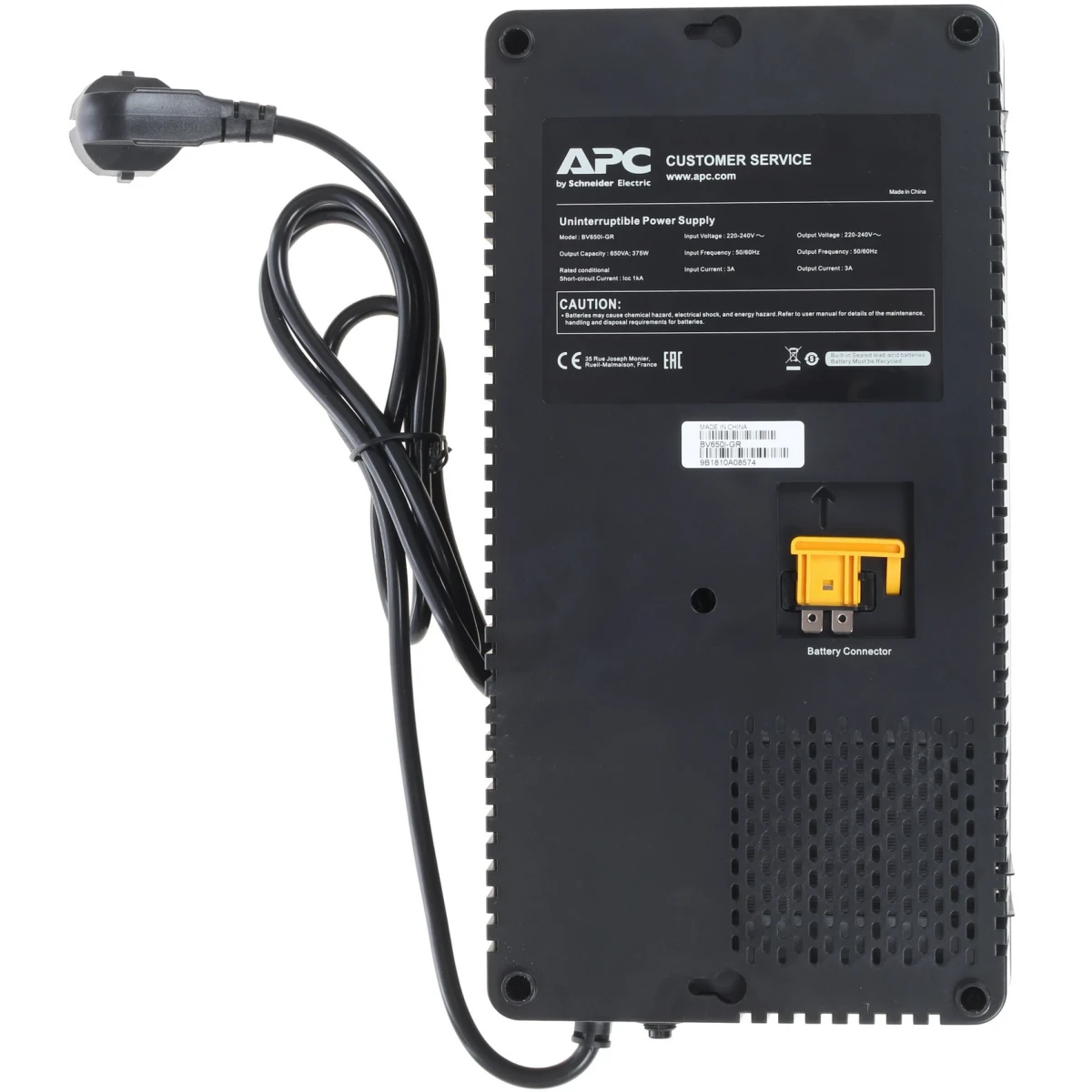 ИБП APC BV650I-GR Back-UPS 650VA 375W - фото 5