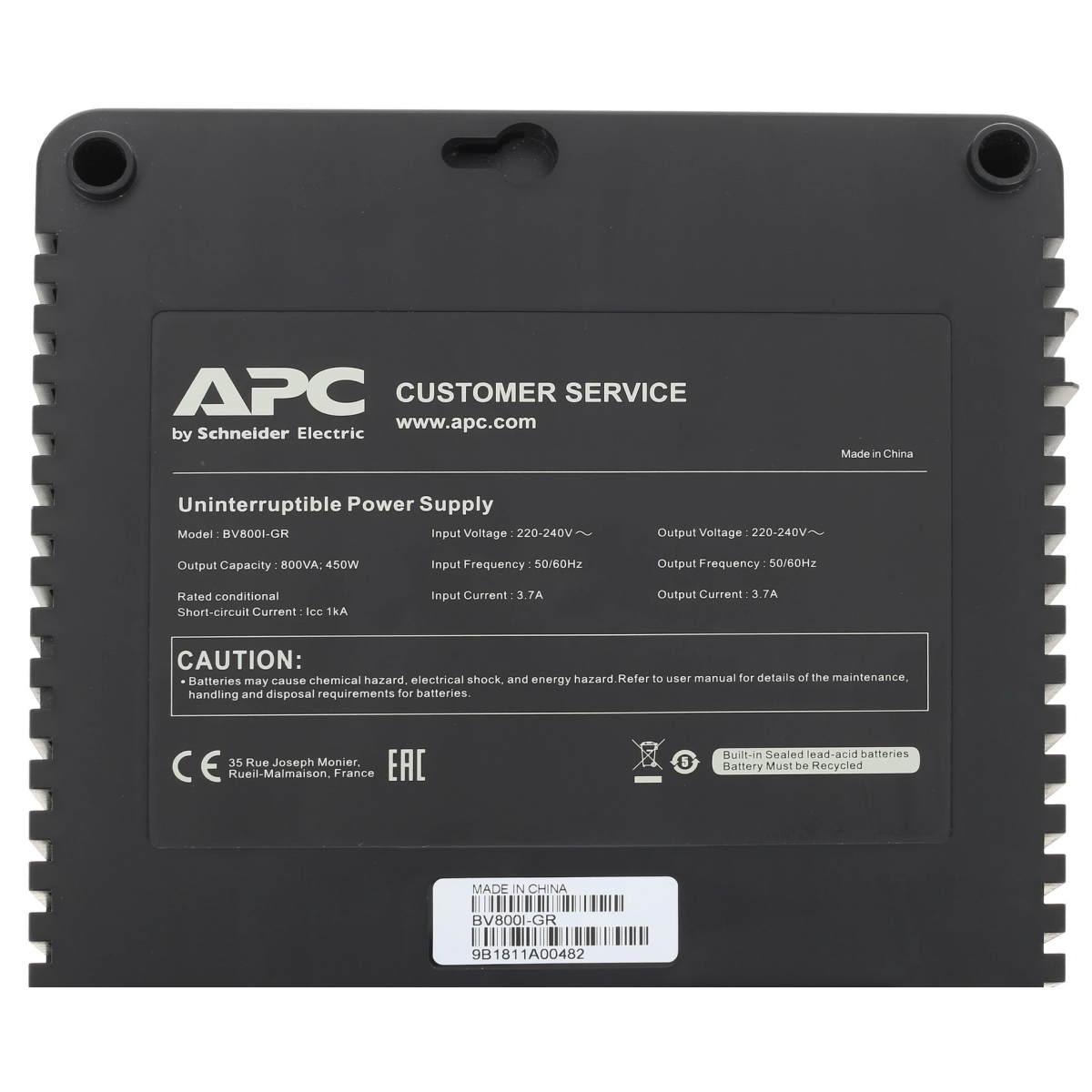 ИБП APC BV800I-GR Back-UPS 800VA 450W - фото 5