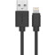 Кабель USB - Lightning, 2м, PERO DC03 Black - PRDC-038P2MB