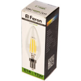 Филаментная лампочка Feron LB-713 (11 Вт, E14) (38008)