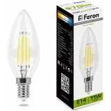Филаментная лампочка Feron LB-713 (11 Вт, E14) (38008)