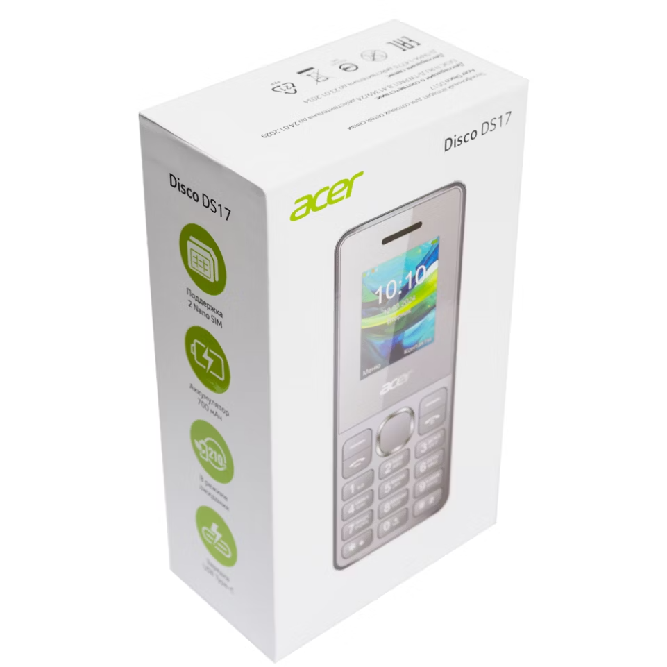 Телефон Acer Disco DS17 Dark Grey - GP.OTH11.06Q - фото 10