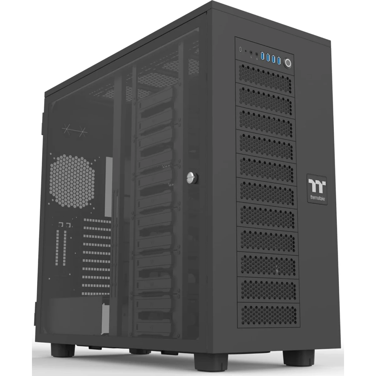 ..... Корпус Thermaltake AX700 TG Black (CA-11B-00F1WN-00) Царапины на корпусе