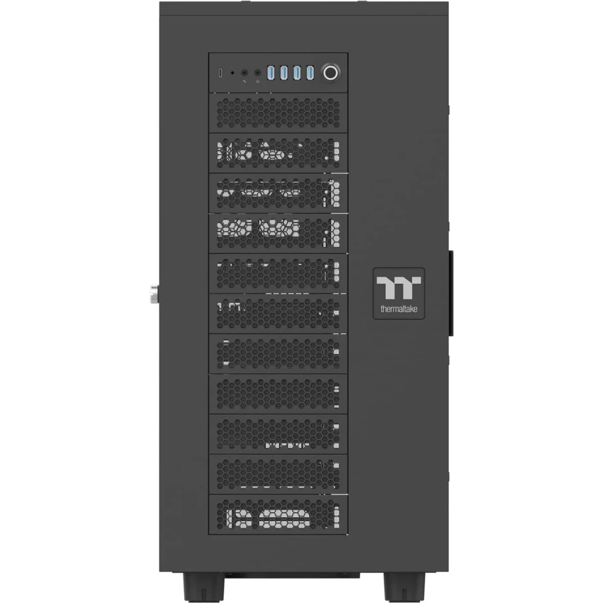 ..... Корпус Thermaltake AX700 TG Black (CA-11B-00F1WN-00) Царапины на корпусе - фото 2